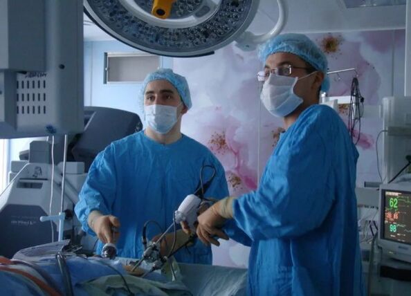 Método cirúrxico para tratar a prostatite